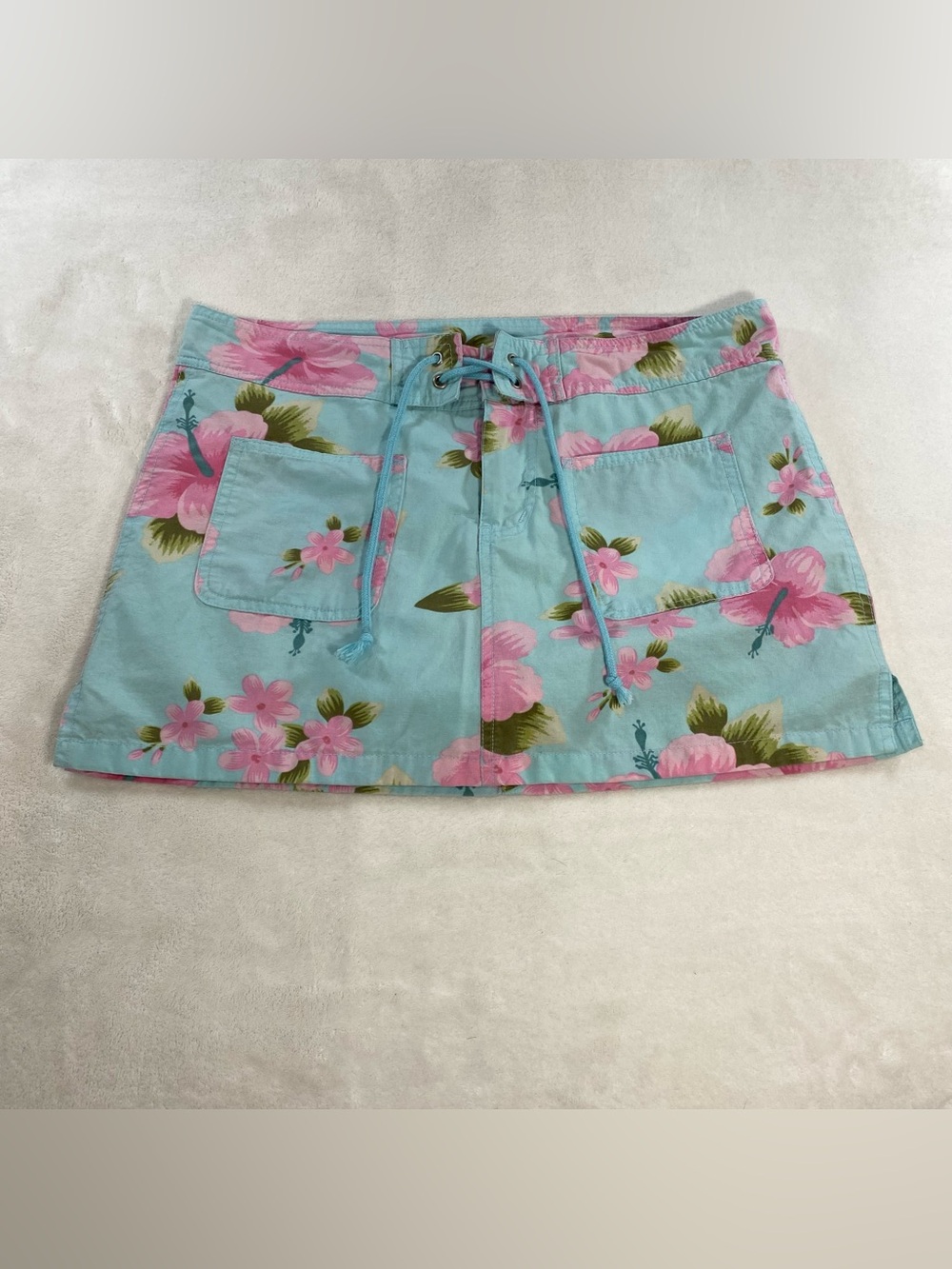 Vintage Y2K Digital Clothing Hibiscus Skort 7